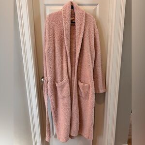 Barefoot Dreams Women’s CozyChic Solid Long Belted Robe In Willow Size 2 Lounge